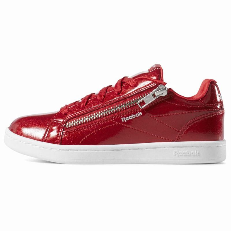 Reebok Royal Complete Clean Zip Tenisky Dievcenske - Červené/Biele MT2539RU